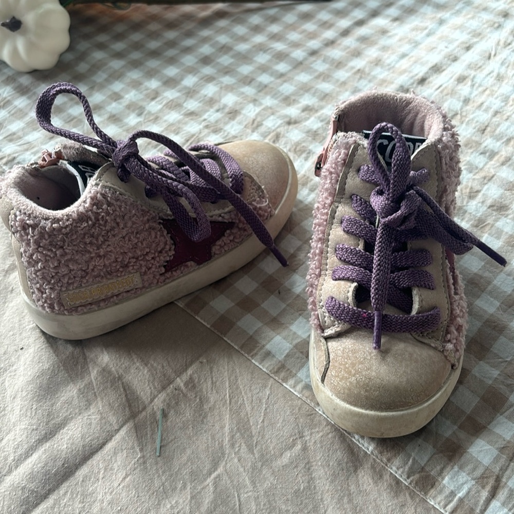 Toddler Girls Sunshine and Sass high top sneakers Size 24 (7)
